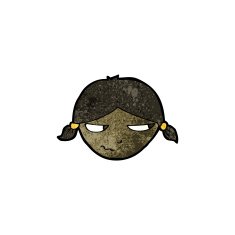 cartoon annoyed face N16