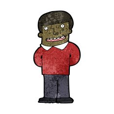 cartoon friendly man N41