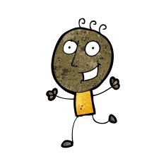 cartoon happy doodle man N25