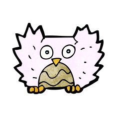 Cartoon Little Owl N25