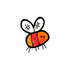 Cartoon Bee N163
