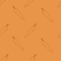 vector seamless pattern of carrots