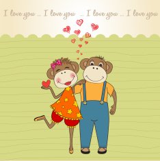 monkeys couple in love N10