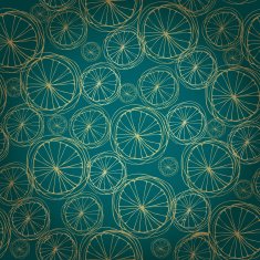Decorative abstract seamless doodle circle pattern