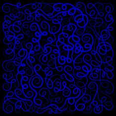 curly waves pattern