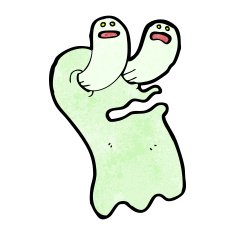 funny spooky ghost cartoon N11