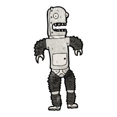 Cartoon Robot N423