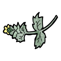 cartoon flower N638
