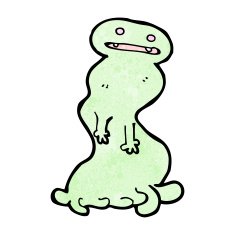 cartoon spooky ghost N143