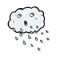 Cartoon Rain Cloud N68