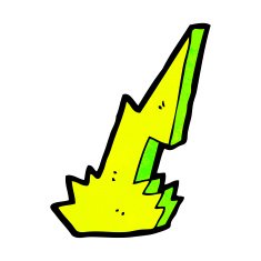 lightning strike symbol