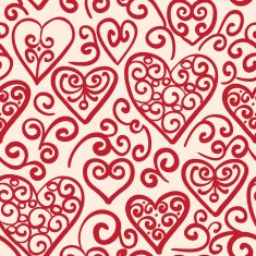 Seamless pattern with hearts N28