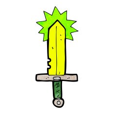 cartoon magic sword N6
