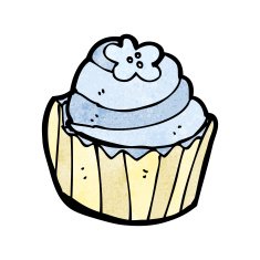 cartoon cupcake N213