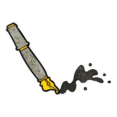 cartoon messy fountain pen N4