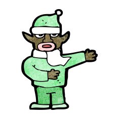 Cartoon Christmas Elf N132