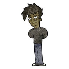 cartoon jaded teenager N2