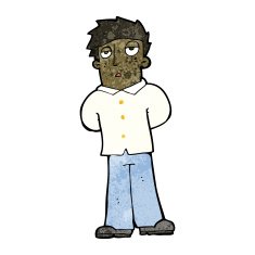 cartoon bored man N53