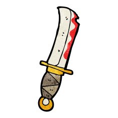 Cartoon Bloody Knife N3