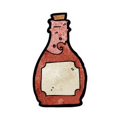 Cartoon Rum Bottle N21