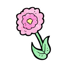 cartoon flower N639