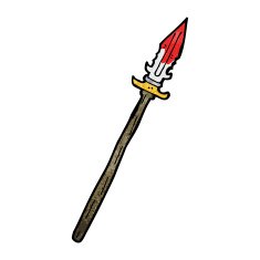 cartoon bloody spear N2