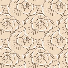 Vector background with hand drawn flowers (Seamless Pattern) N2