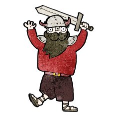 cartoon medieval raider N2