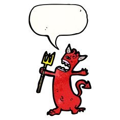 cartoon little devil N151