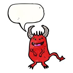 cartoon little devil N152