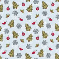 Christmas seamless pattern N37