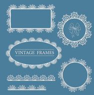 lace vector label
