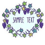 doodle floral label N2