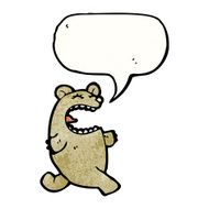 crazy cartoon bear N10