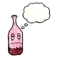 cartoon wine bottle N37
