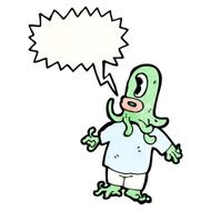 cartoon talking alien N11
