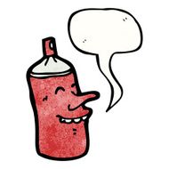 cartoon spray can N141