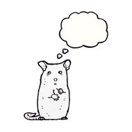 cartoon white mouse N41