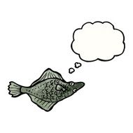 cartoon flat fish N3