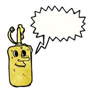 Cartoon Mustard Bottle N27