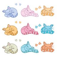 Sleeping cats