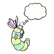 cartoon funny fat butterfly N5