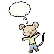 cartoon mouse wearing clothes N3