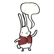 cartoon rabbit in waistcoat N2