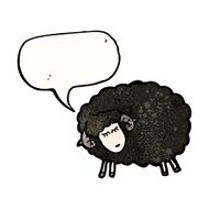 cartoon black sheep N24