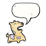 little dog with speech bubble N9