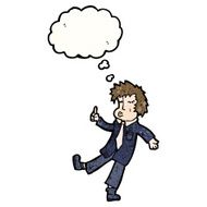 cartoon man explaining great idea N4