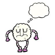 cartoon cloud monster N33