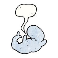 Funny Cartoon Whale N3