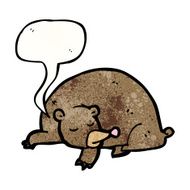 cartoon sleeping bear N2
